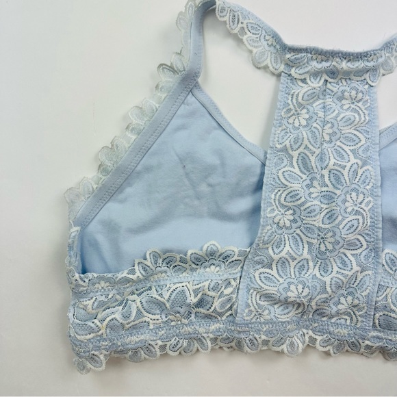 Aerie Light Blue Lace Bralette Size XL - Picture 6 of 9